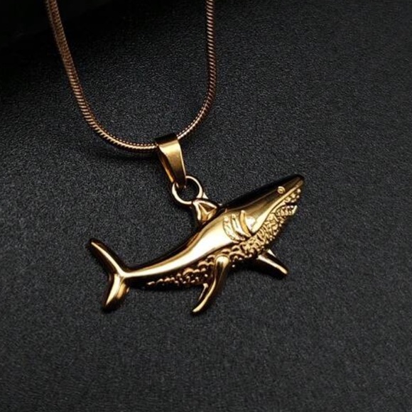 Jewelry - Gold Shark Necklace